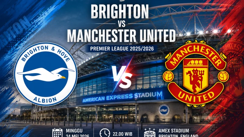 Prediksi Brighton Vs MU di Liga Inggris: The Seagulls Kejar Eropa, Setan Merah Tanpa Beban