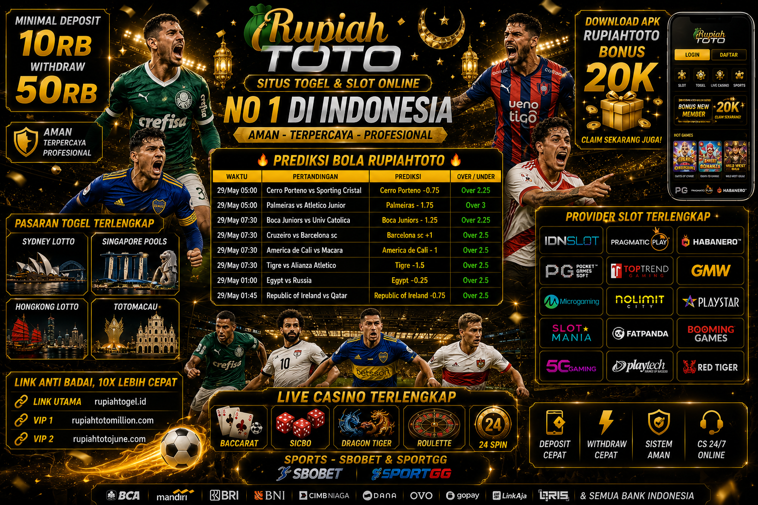PREDIKSI BOLA RUPIAHTOTO - 28 MEI